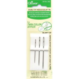 3 darabos Clover tű készlet, két befűző, tompa végű, Clover 242