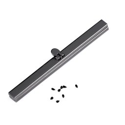 Keret táskakészítéshez, 19cm, fekete nikkel, 740066