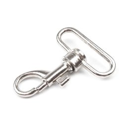 Fém karabiner / delfinkapocs szett, 35mm, 5db, 060797 - nikkel