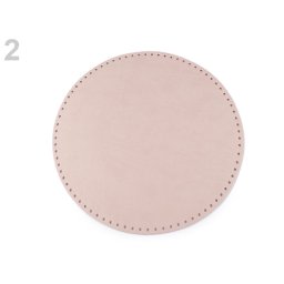 Horgolt táskákhoz ekobőr alj, Ø25cm, 790366, bézs
