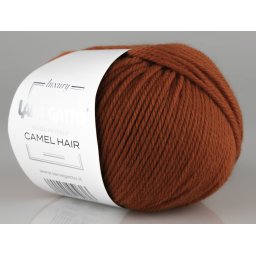 Lana Gatto Luxury, Camel Hair kötő fonal, extrafinom merinó és teveszőr - 8403, rozsdabarna