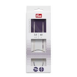 Prym Ergonomics, ergonomikus körkötőtű - 3mm/60cm, 215602