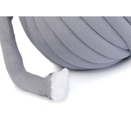 Jumbo, extrém vastag, csőfonal töltelékkel Bellezza Marshmallow, 5m - szürke