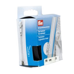 PRYM cipzár kötött ruhanemükbe, bontható, 70cm, fekete, 478970-000