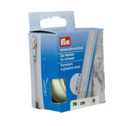 PRYM cipzár kötött ruhanemükbe, bontható, 70cm, vajszín, 478970-089