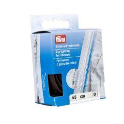 PRYM cipzár kötött ruhanemükbe, bontható, 65cm, barna, 478965-881