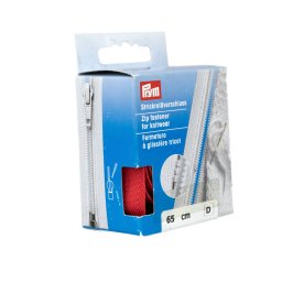 PRYM cipzár kötött ruhanemükbe, bontható, 65cm, piros, 478965-722