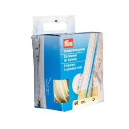 PRYM cipzár kötött ruhanemükbe, bontható, 60cm, vajszín, 478960-089