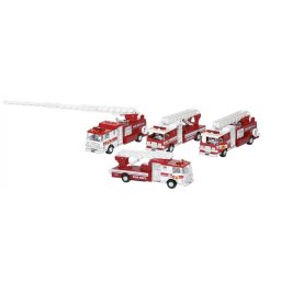 Die-cast fém lendkerekes játék tűzoltóautó