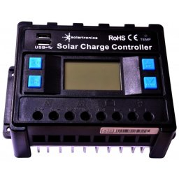 Napelem töltővezérlő 30 amper / 12V / 24V kék