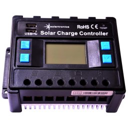 Napelem töltővezérlő 40 amper / 12V / 24V kék