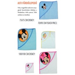 Asti fürdőlepedő Disney 75x75cm