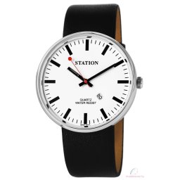 Station unisex karóra dátum mutatóval