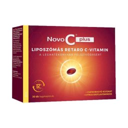 Novo C Plus liposzómás retard C-vitamin lágykapszula csipkebogyóval 30x