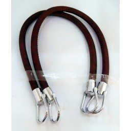 Táskafülek parafából HD69 barna 50cm - nikkel végződéssel, 1 pár