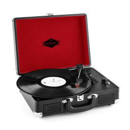Auna Peggy Sue, retró lemezjátszó, LP, USB, fekete (TTS6-PEGGY-SUE-B)