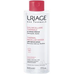 Uriage Termál micellás arc- és sminklemosó érzékeny, kipirosodó bőrre 500ml