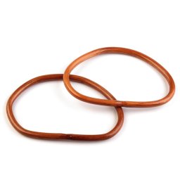 Bambusz táskafül, 14x17cm, 1 pár, 090385, antik tölgy
