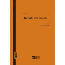 Időszaki pénztárjelentés 25x2+2 lapos tömb A/4 álló
