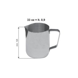 Inox tejkiöntő 0,9L