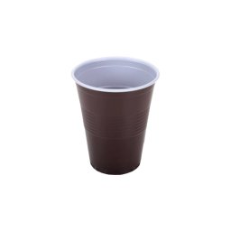 1,5 dl Barna-fehér műanyag pohár (100db)
