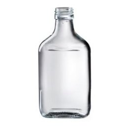Lapos Pálinkásüveg 0.2 Literes Csavaros Kupakkal (1141)