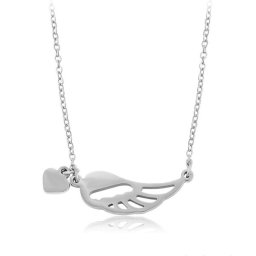 Védelmező angyalszárny nyaklánc nemesacélból