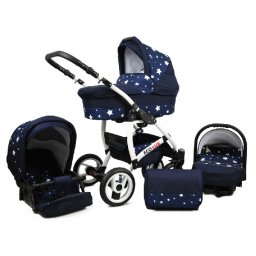 Eco Lux Többfunkciós Babakocsi (56 - blue star)