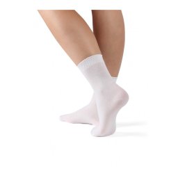 -PAULA antibakt. pamutos bokazokni, fehér, m:39-42, 1 pár