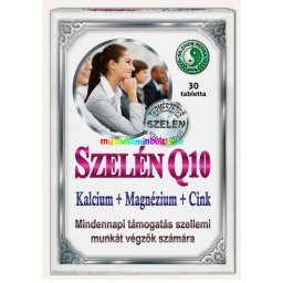 Szelén Q10 Kalcium, Magnézium, Cink 30 db tabletta - Dr. Chen