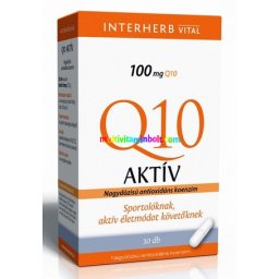 Q10 koenzim Aktív 100 mg, 30 db kapszula - Interherb