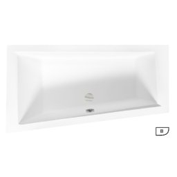 Besco INTIMA slim kĂĄd 150x85 asszimetrikus balos kĂĄd