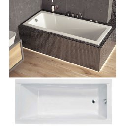 Besco MODERN slim 170x70 egyenes akril kĂĄd