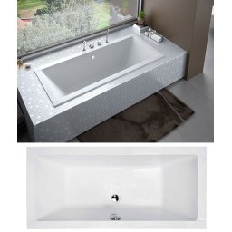 Besco QUADRO slim 190x90 egyenes akril kĂĄd