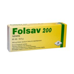 Folsav 200 étrend-kiegészítő tabletta 60x