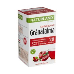 Naturland Gránátalma és csipkebogyó filteres gyümölcstea 20x2g
