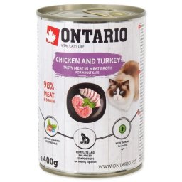 ONTARIO Cat Chicken and Turkey 400gr