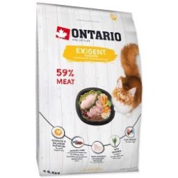 ONTARIO Cat Exigent Chicken 6,5kg (száraztáp válogatós macskáknak)