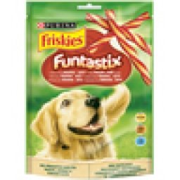 FRISKIES Funtastix Ízletes bacon és sajt ízesítésű kutya jutalomfalat 175