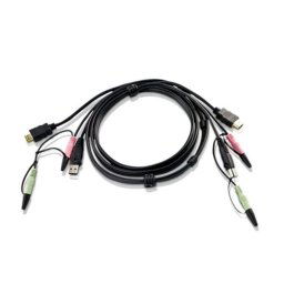 KVM switch Kábel USB HDMI 1,8m ATEN PN: 2L-7D02UH