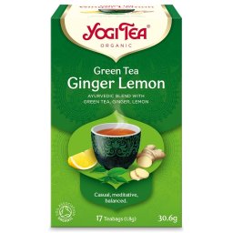 Yogi Tea Zöld tea Gyömbér-citrom bio 17 db