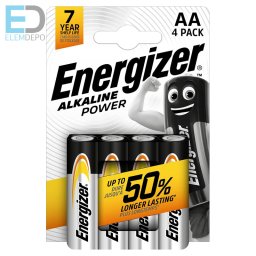 Energizer Alkaline Power NEW LR6 AA Bl4 NEW Plastic free pack(1 db ceruza elem )