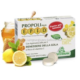 Specchiasol® Cukormentes Propolisz szopogatós tabletta mézes-citromos íz - EPID® szabadalom, 600 mg-os kivonat.