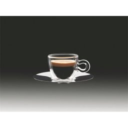 Espresszos csésze rozsdamentes aljjal, duplafalú Thermo 6,5 cl
