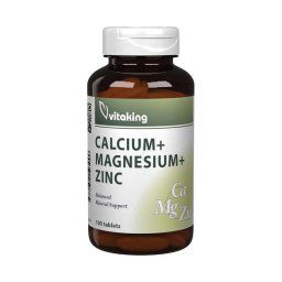 Vitaking Kalcium + Magnézium + Cink tabletta 100x