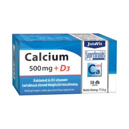 JutaVit Calcium 500 mg + D3-vitamin tabletta 50x