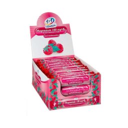 1x1 Vitamin Magnézium 100 mg + B6-vitamin szőlőcukor rágótabletta málna ízben 17x