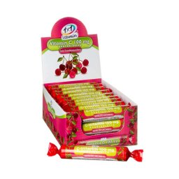 1x1 Vitamin C-vitamin 100 mg szőlőcukor rágótabletta cseresznye ízben 17x