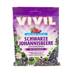 Vivil feketeribizli ízű cukorka 60g