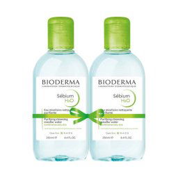 Bioderma Sébium H2O arc- és sminklemosó micellás víz duo csomag 2x250ml